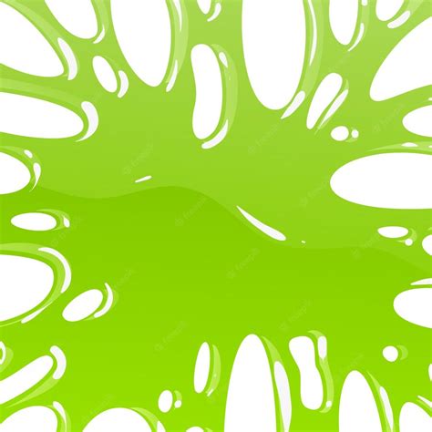 Premium Vector | Green slime toxic dirty mucus realistic bright glossy liquid spot of poison ...