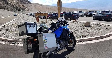 Badwater basin, lowest elevation road in the United States. : r/SuperTenere