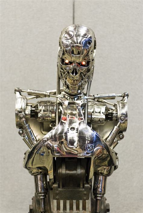 LONDON, UK - JULY 06: Replica Of Terminator 2 Killer Robot At Th Editorial Stock Image - Image ...