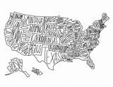 United States Map Coloring Page sketch template