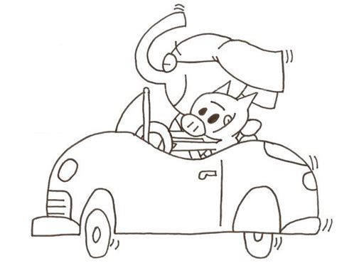 Piggie And Gerald Coloring Pages - Coloring Home