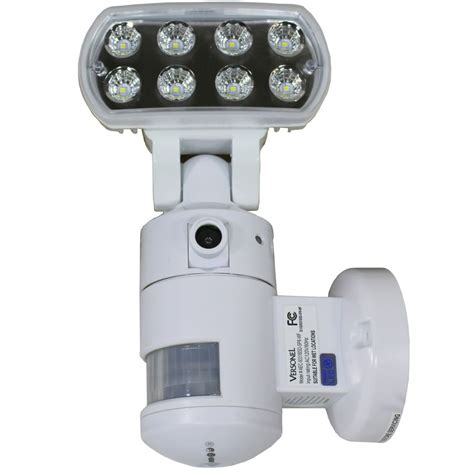 Versonel Nightwatcher Pro LED Security Motion Tracking Flood Light with Color Camera and WiFi ...