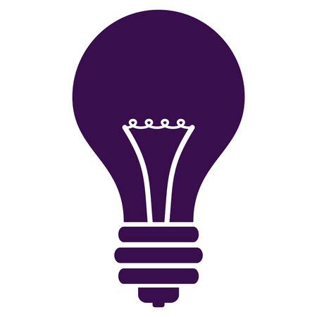 Vector Illustration of Bulb Icon in Purple | Freestock icons