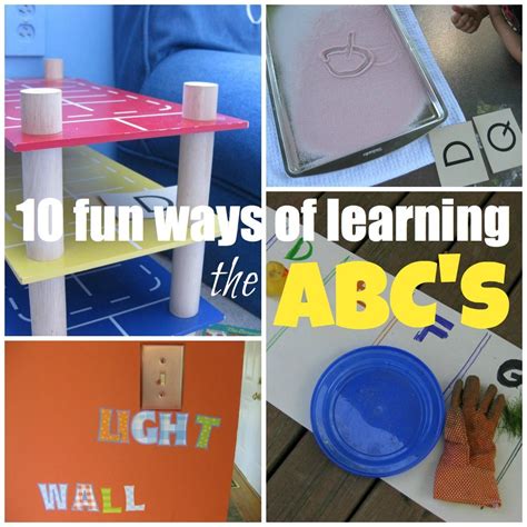 10 fun ways of helping kids learn the abcs #weteach #alphabet Alphabet Preschool, Preschool ...