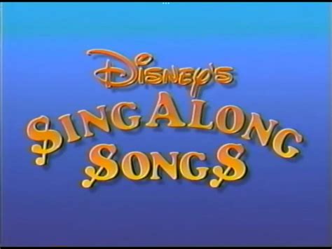 Disney's Sing Along Songs Logo 1986 by Awesomesuzy11 on DeviantArt