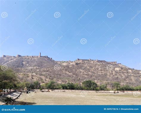 Historical Fort Architecture in Jaipur Rajasthan Stock Photo - Image of ...