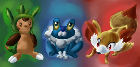 Pokemon X / Y Starters by Chicorii on DeviantArt