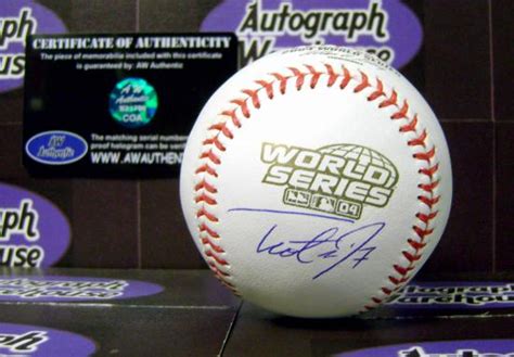 Trot Nixon autographed 2004 World Series Baseball