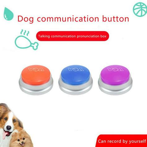 Talking Pet Starter Set, Recordable Buttons for Dogs, Talking Dog ...