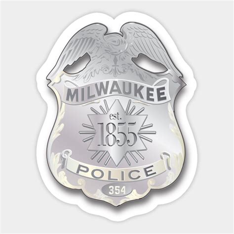 Milwaukee Police Badge - Milwaukee Police Badge - Sticker | TeePublic