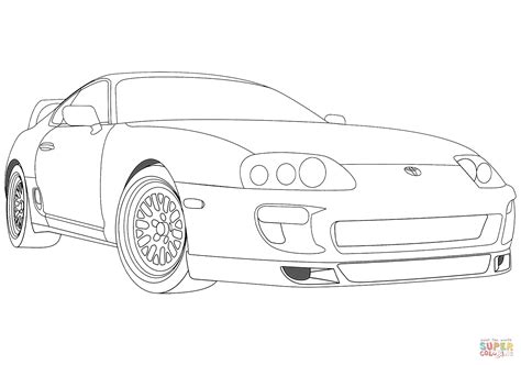 Toyota Supra coloring page | Free Printable Coloring Pages