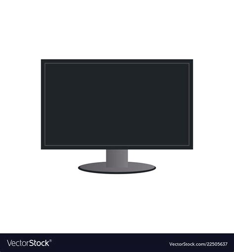 Monitor lcd logo icon design template Royalty Free Vector