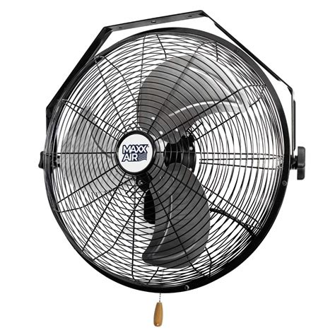 Maxxair Hvwm18 Wall Mount With 18 Inch Fan : Maxx Air 18 In 3 Speed Tilting Wall Mount Fan With ...