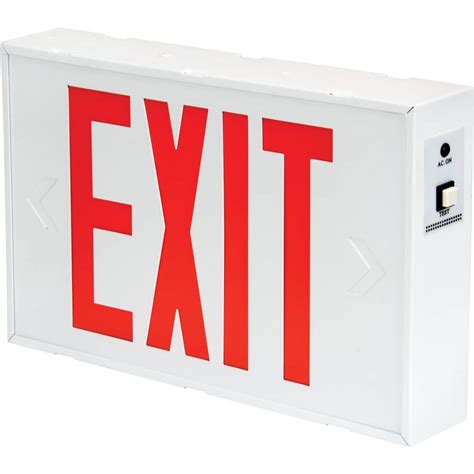 LED Exit Sign - Hardwired, Steel - Holliston's Inc.