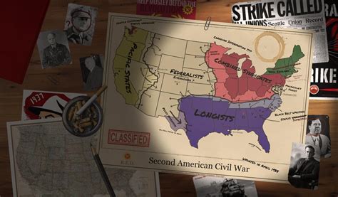 Second American Civil War Map : Kaiserreich