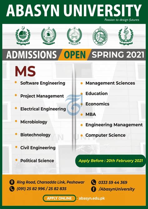 Abasyn University Peshawar Admission Form - Admission Forms 2023