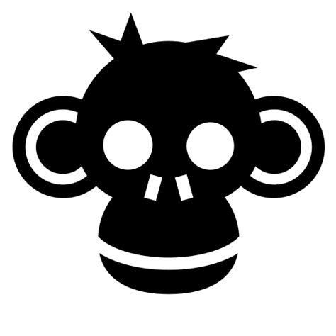 Monkey icon, SVG and PNG | Game-icons.net