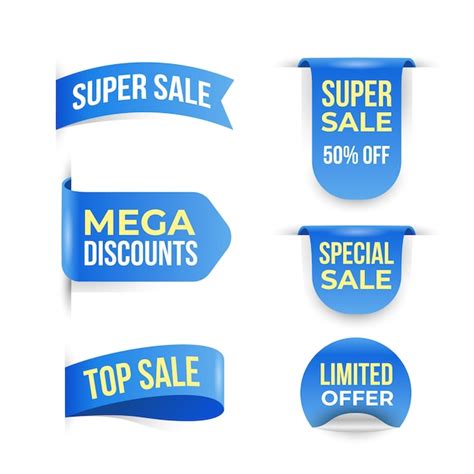 Free Vector | Realistic sales badge collection