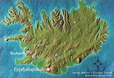 eyjafjallajökull volcano location map - Map of Iceland showing ...