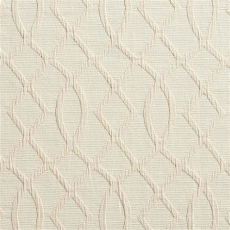 Cream Lattice Woven Upholstery Fabric By The Yard - Contemporary - Upholstery Fabric - by ...