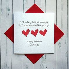 Romantic Birthday Cards, Love Birthday Cards, Diy Romantic Cards