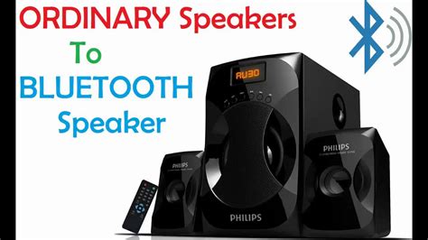 How To Turn Your Ordinary Speakers In To Bluetooth Speaker HD - YouTube