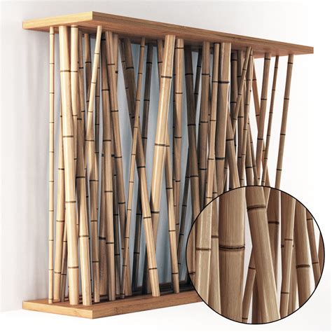 Bamboo wall decor 3D model | CGTrader