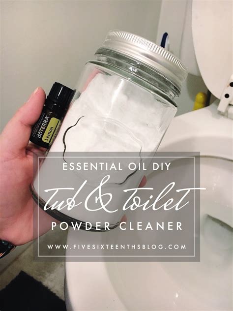 five sixteenths blog: Make it Monday // DIY Tub & Toilet Cleaner with Essential Oils