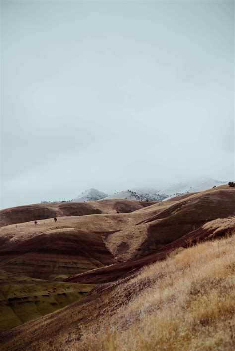 Winter at the Painted Hills, OR. [OC] [2832 x 4240] : EarthPorn