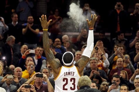 LeBron James Quits Chalk Toss For Cleveland Cavaliers