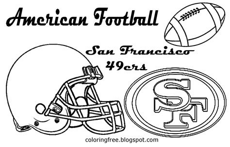 49ers Helmet Coloring Page