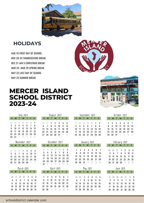 Mercer Island School District Calendar 24-25 - Eadith Estrella