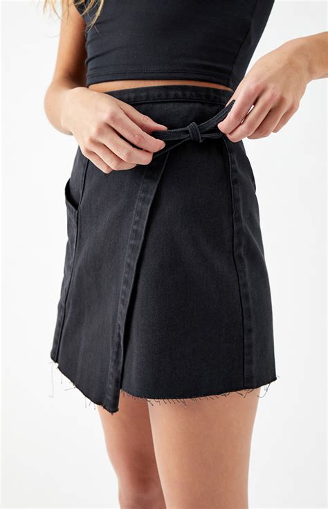 PacSun Black Wrap Skirt | PacSun