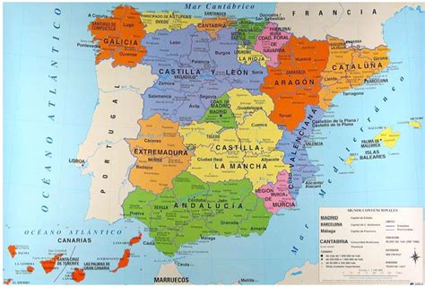 Mapa de España físico, con provincias o ríos para imprimir