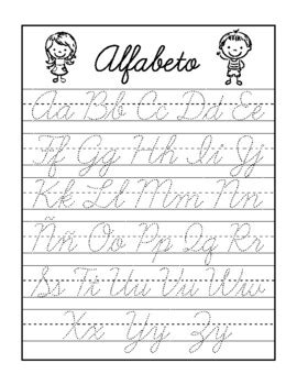 Cursive Handwriting Book in Spanish: Alfabeto y Animales! | TpT