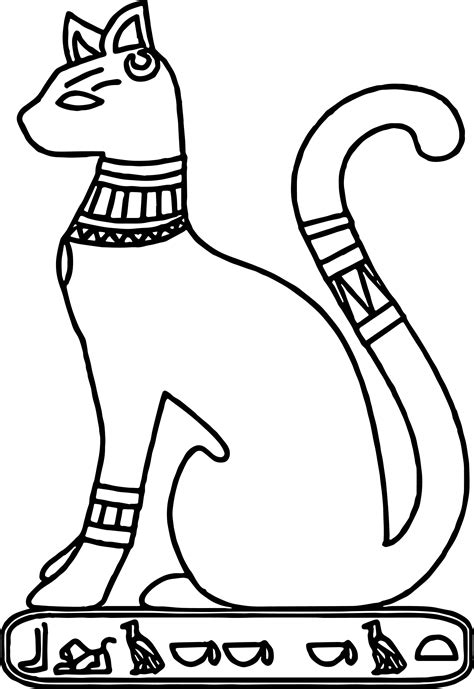 Ancient Egypt Coloring Pages Cat Coloring Pages