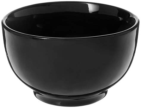 Home Basics CD01931 Ceramic Cereal Bowl, 5.5", Black - Walmart.com