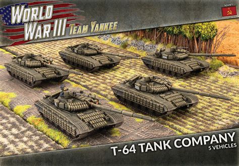 Team Yankee Soviet Union T-64BV Tank Company (TSBX30) - Panzer Command