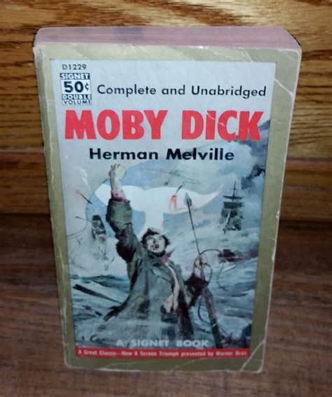 Moby Dick Herman Melville Vintage Paperback by EclecticRetroLand