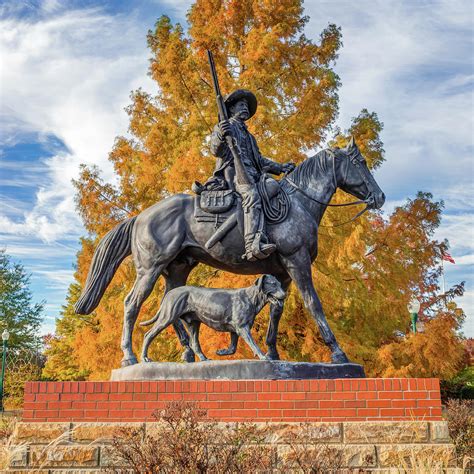 Bass Reeves Monument in Fort Smith Arkansas NHS 1x1 Photograph by Gregory Ballos - Fine Art America