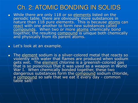 PPT - Chapter 2: Atomic Structure and Interactive Bonding PowerPoint Presentation - ID:818438