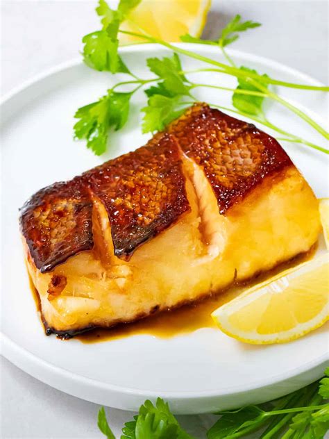 Pan Seared Chilean Sea Bass with Asian Marinade - Drive Me Hungry