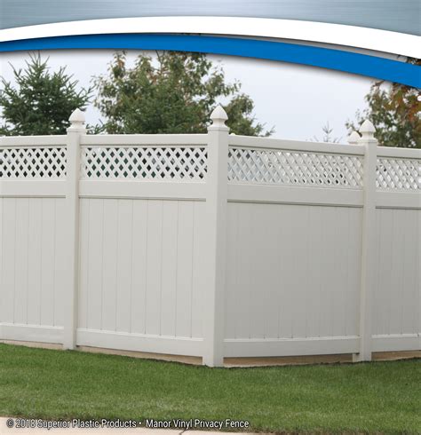 Manor Vinyl Privacy Fence - Superior Plastic Products