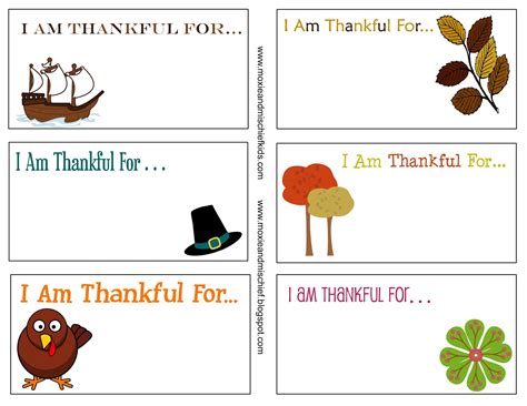 Moxie and Mischief Blog: Freebies: Thanksgiving Thankful Card Printables 2012