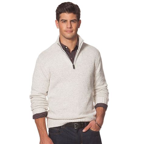 Men's Chaps Classic-Fit Miountain Range Quarter-Zip Sweater | Men sweater, Quarter zip sweater ...