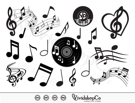 Music Notes Svg, Music Svg, Music Notes Clipart, Music Notes Cut Files ...