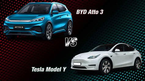 BYD Atto 3 vs Tesla Model Y Specs and Features Comparison (2023 ...