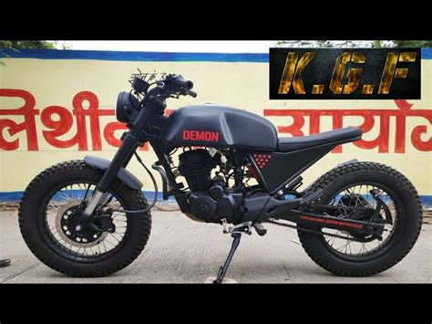 KGF Bike|Rocking Star Yash|Karizma Modified into KGF Bike By Dirt Machine Custom Motorcycles|2019