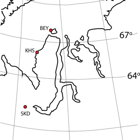 Map of stations on the Yamal Peninsula. | Download Scientific Diagram