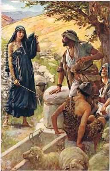 Rachel by Harold Copping | Biblical art, Bible illustrations, Bible art